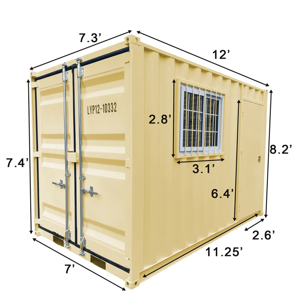 Conteneur d'expédition cubique de 12' – Image 2