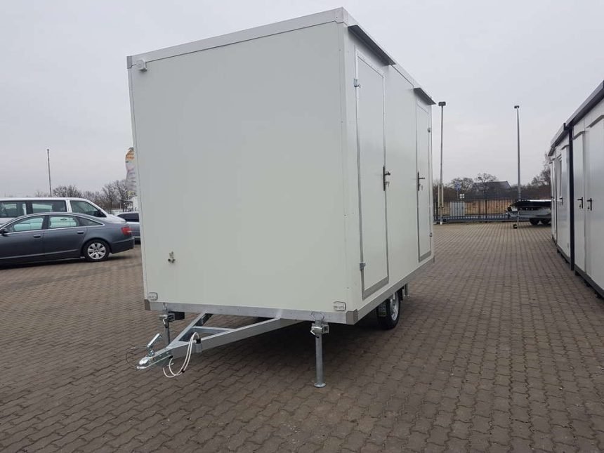 Remorque Sanitaire avec toilette double 3,50x2M 750KG – Image 2