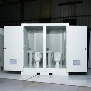 Conteneurs Toilettes sanitaires mobiles - montées avec double fonction