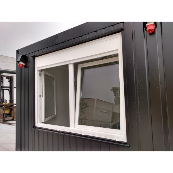 Container De Bureau Noir 6 X 3 M – Image 2